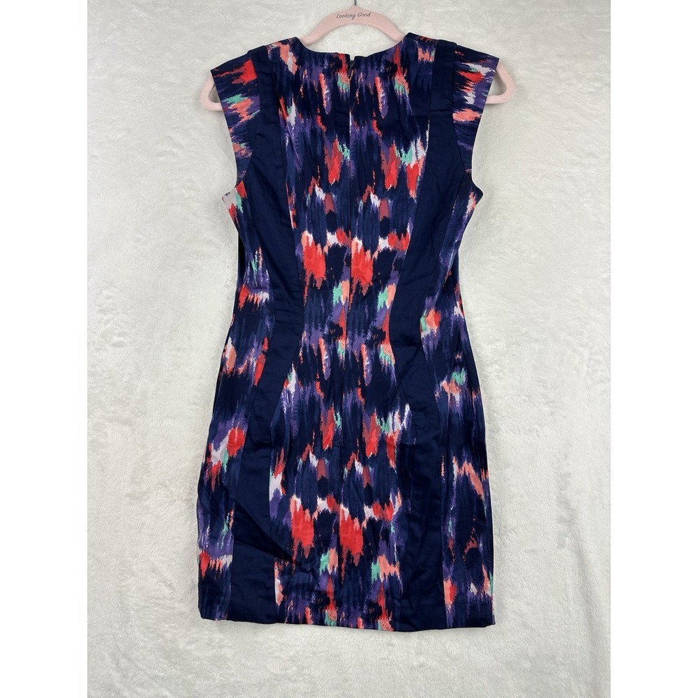 French Connection Womens Navy Blue Sleeveless Above The Knee Sheath Dress 6 - Picture 10 of 13